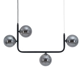 Candeeiro de teto 85 x 15 x 32 cm Cristal Preto Metal de BigBuy Home, Iluminação suspensa - Ref: S8802340, Preço: 41,10 €, De...