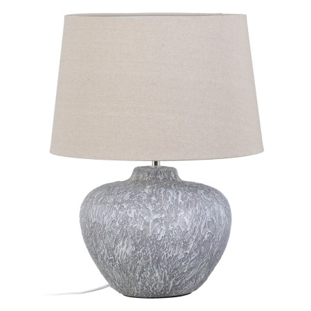 Desk lamp Grey Linen Ceramic 40 W 220 V 240 V 220-240 V 40 x 40 x 55 cm | Tienda24 - Global Online Shop Tienda24.eu