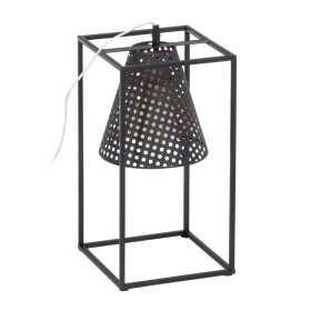 Lâmpada de mesa Preto Dourado Metal Ferro 60 W 220 V 240 V 220 -240 V 20 x 20 x 42 cm de BigBuy Home, Candeeiros de mesa e de...