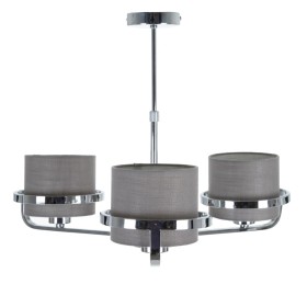 Deckenlampe Grau Silberfarben Leinen Metall Eisen 220-240 V 52 x 50 x 44,5 cm von BigBuy Home, Hänge- & Pendelleuchten - Ref:...