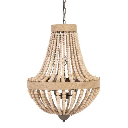 Candeeiro de teto Natural 220-240 V 50 x 50 x 67 cm de BigBuy Home, Iluminação suspensa - Ref: S8803356, Preço: 189,57 €, Des...