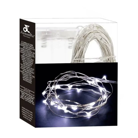 Tira de luces LED Blanco 1,9 m de BigBuy Christmas, Navidad - Ref: S8803524, Precio: 5,15 €, Descuento: %