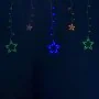 LED Curtain Lights Multicolour Stars by BigBuy Christmas, String Lights - Ref: S8803706, Price: 31,51 €, Discount: %