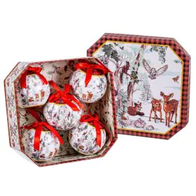 Boules de Noël Multicouleur Papier Polyfoam animaux 7,5 x 7,5 x 7,5 cm (5 Unités) de BigBuy Christmas, Noël - Réf : S8803979,...