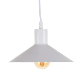 Lampadario Bianco Ferro Moderno 220 V 22 x 22 x 15 cm di BigBuy Home, Lampade a sospensione - Rif: S8804244, Prezzo: 16,23 €,...