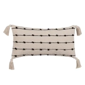 Cuscino Cotone Nero Beige 30 x 60 cm di BigBuy Home, Cuscini decorativi - Rif: S8804339, Prezzo: 17,23 €, Sconto: %