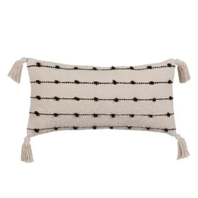 Cuscino Cotone Nero Beige 30 x 60 cm di BigBuy Home, Cuscini decorativi - Rif: S8804339, Prezzo: 16,54 €, Sconto: %