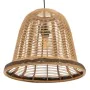 Candeeiro de teto Natural Bambu 220-240 V 41 x 41 x 33 cm (2 Unidades) de BigBuy Home, Iluminação suspensa - Ref: S8804402, P...