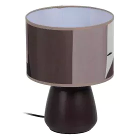 Lampada da tavolo Marrone Ceramica 60 W 220-240 V 22 x 22 x 29 cm di BigBuy Home, Lampade da tavolo e abat-jour - Rif: S88044...