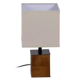 Lampada da tavolo Marrone Crema 60 W 220-240 V 20 x 20 x 40 cm di BigBuy Home, Lampade da tavolo e abat-jour - Rif: S8804468,...