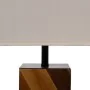 Lâmpada de mesa Castanho Creme 60 W 220-240 V 25 x 25 x 51 cm de BigBuy Home, Candeeiros de mesa e de cabeceira - Ref: S88044...