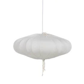 Lampadario Bianco Cotone 220-240 V 49,5 x 49,5 x 20 cm di BigBuy Home, Lampade a sospensione - Rif: S8804503, Prezzo: 40,05 €...