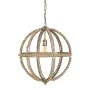 Suspension Naturel Métal bois de chêne 220-240 V 54 x 54 x 54 cm de BigBuy Home, Suspensions - Réf : S8804603, Prix : 181,33 ...