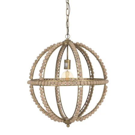 Suspension Naturel Métal bois de chêne 220-240 V 54 x 54 x 54 cm de BigBuy Home, Suspensions - Réf : S8804603, Prix : 181,33 ...