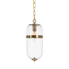 Ceiling Light Golden Crystal Iron 220-240 V 13 x 13 x 30 cm by BigBuy Home, Pendant Lights - Ref: S8804778, Price: 76,33 €, D...