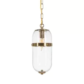 Candeeiro de teto Dourado Cristal Ferro 220-240 V 13 x 13 x 30 cm de BigBuy Home, Iluminação suspensa - Ref: S8804778, Preço:...