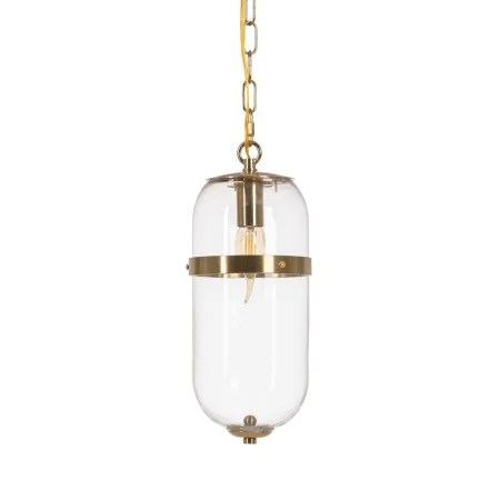 Ceiling Light Golden Crystal Iron 220-240 V 13 x 13 x 30 cm by BigBuy Home, Pendant Lights - Ref: S8804778, Price: 76,33 €, D...