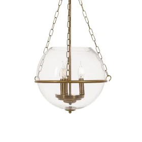 Candeeiro de teto Dourado Cristal Ferro 220-240 V 35 x 35 x 70 cm de BigBuy Home, Iluminação suspensa - Ref: S8804780, Preço:...