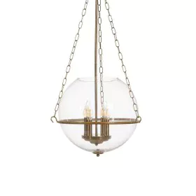 Candeeiro de teto Dourado Cristal Ferro 220-240 V 40 x 40 x 80 cm de BigBuy Home, Iluminação suspensa - Ref: S8804781, Preço:...