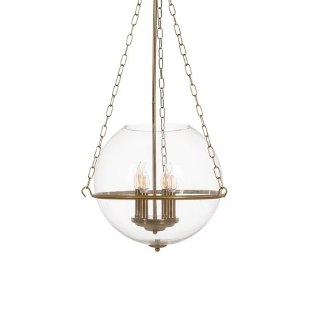 Lampadario Dorato Cristallo Ferro 220-240 V 40 x 40 x 80 cm di BigBuy Home, Lampade a sospensione - Rif: S8804781, Prezzo: 18...