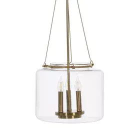 Suspension Doré Verre Fer 220-240 V 35 x 35 x 72 cm de BigBuy Home, Suspensions - Réf : S8804814, Prix : 135,01 €, Remise : %