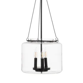 Candeeiro de teto Preto Cristal Ferro 220-240 V 35 x 35 x 72 cm de BigBuy Home, Iluminação suspensa - Ref: S8804815, Preço: 1...