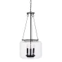 Suspension Noir Verre Fer 220-240 V 35 x 35 x 72 cm de BigBuy Home, Suspensions - Réf : S8804815, Prix : 132,70 €, Remise : %