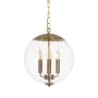 Lampadario Dorato Cristallo Ferro 220-240 V 30 x 30 x 30 cm di BigBuy Home, Lampade a sospensione - Rif: S8804816, Prezzo: 12...