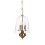 Candeeiro de teto Dourado Cristal Ferro 220-240 V 33 x 33 x 54 cm de BigBuy Home, Iluminação suspensa - Ref: S8804817, Preço:...