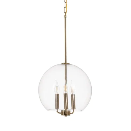 Candeeiro de teto Dourado Cristal Ferro 220-240 V 30 x 30 x 60 cm de BigBuy Home, Iluminação suspensa - Ref: S8804819, Preço:...