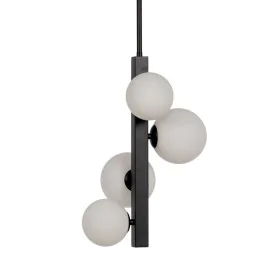 Suspension Noir Verre Fer 220-240 V 40 x 40 x 100 cm de BigBuy Home, Suspensions - Réf : S8804823, Prix : 91,42 €, Remise : %