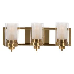 Luz de Parede Dourado Cristal Ferro A 220-240 V 56 x 17 x 21 cm de BigBuy Home, Candeeiros de parede - Ref: S8804854, Preço: ...