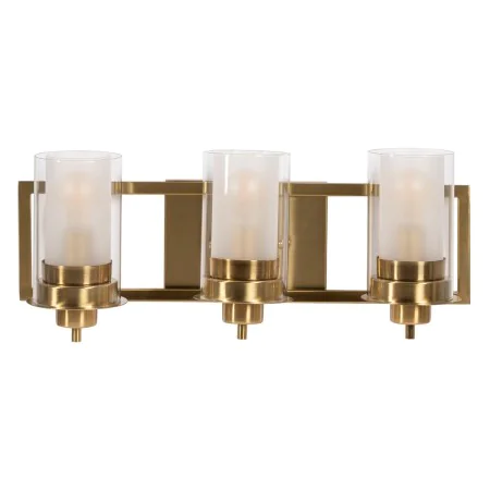 Aplique de Pared Dorado Cristal Hierro A 220-240 V 56 x 17 x 21 cm de BigBuy Home, Lámparas de pared - Ref: S8804854, Precio:...