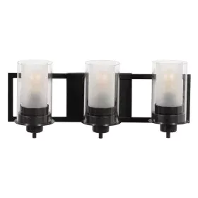 Luz de Parede Preto Cristal Ferro A 220-240 V 56 x 17 x 21 cm de BigBuy Home, Candeeiros de parede - Ref: S8804860, Preço: 85...