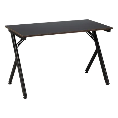 Bureau Bois MDF Noir Naturel 120 x 60 x 75 cm de BigBuy Office, Bureaux et tables d'ordinateurs - Réf : S8805018, Prix : 140,...