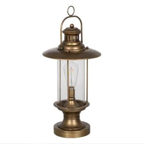 Lampada da tavolo Dorato Cristallo Ferro 40 W 27 x 27 x 48 cm di BigBuy Home, Lampade da tavolo e abat-jour - Rif: S8805020, ...