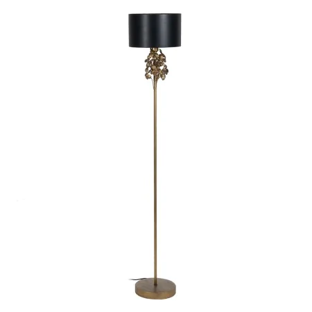 Luminária de chão Preto Dourado 30 x 30 x 168 cm de BigBuy Home, Candeeiros de pé - Ref: S8805025, Preço: 89,20 €, Desconto: %