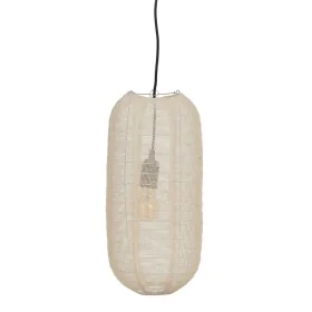 Lampadario Beige Ferro 220-240 V 20 x 20 x 42,5 cm di BigBuy Home, Lampade a sospensione - Rif: S8805030, Prezzo: 27,88 €, Sc...