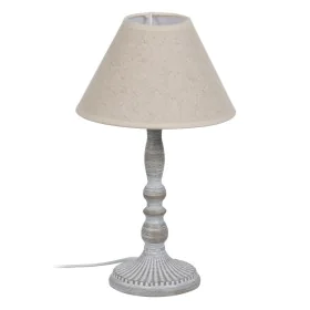 Lámpara de mesa Beige Gris 60 W 220-240 V 20 x 20 x 34 cm de BigBuy Home, Lámparas de mesa y mesilla de noche - Ref: S8805136...