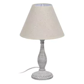 Lampe de bureau Beige Gris 60 W 220-240 V 20 x 20 x 34 cm de BigBuy Home, Lampes de chevet - Réf : S8805137, Prix : 18,44 €, ...