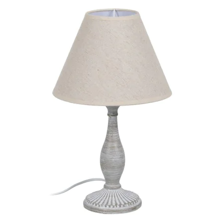 Lampe de bureau Beige Gris 60 W 220-240 V 20 x 20 x 34 cm de BigBuy Home, Lampes de chevet - Réf : S8805137, Prix : 18,44 €, ...