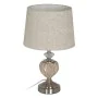 Lampada da tavolo Beige Argentato Metallo Cristallo 10 W 220 V 27 x 27 x 44 cm di BigBuy Home, Lampade da tavolo e abat-jour ...