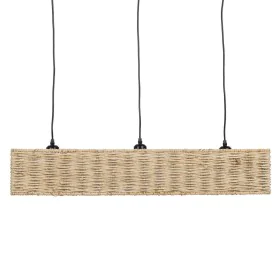 Lampadario Nero Naturale Ferro 220-240 V 88 x 17,5 x 65 cm di BigBuy Home, Lampade a sospensione - Rif: S8805188, Prezzo: 99,...