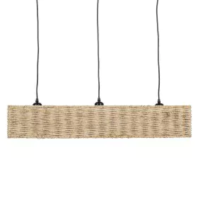 Candeeiro de teto Preto Natural Ferro 220-240 V 88 x 17,5 x 65 cm de BigBuy Home, Iluminação suspensa - Ref: S8805188, Preço:...