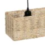 Lampadario Nero Naturale Ferro 220-240 V 88 x 17,5 x 65 cm di BigBuy Home, Lampade a sospensione - Rif: S8805188, Prezzo: 99,...