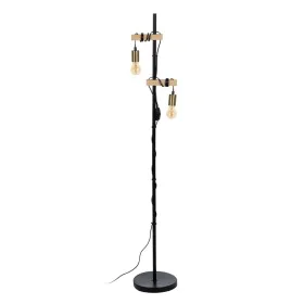 Lampadaire Noir Beige Bois Fer 26 x 26 x 149 cm de BigBuy Home, Lampadaires - Réf : S8805191, Prix : 55,79 €, Remise : %