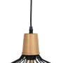 Candeeiro de teto Preto Natural Madeira Ferro 220-240 V 36 x 36 cm de BigBuy Home, Iluminação suspensa - Ref: S8805193, Preço...