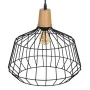 Candeeiro de teto Preto Natural Madeira Ferro 220-240 V 36 x 36 cm de BigBuy Home, Iluminação suspensa - Ref: S8805193, Preço...