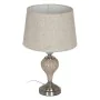 Lampe de bureau Beige Argenté Métal Verre 10 W 220 V 30 x 30 x 48 cm de BigBuy Home, Lampes de chevet - Réf : S8805195, Prix ...