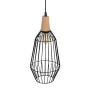 Suspension Noir Naturel Bois Fer 220-240 V 20 x 19,5 cm de BigBuy Home, Suspensions - Réf : S8805230, Prix : 37,30 €, Remise : %